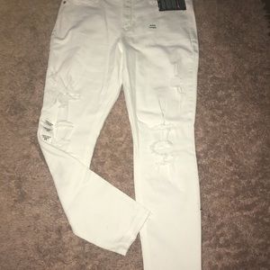 White Ripped Jeans